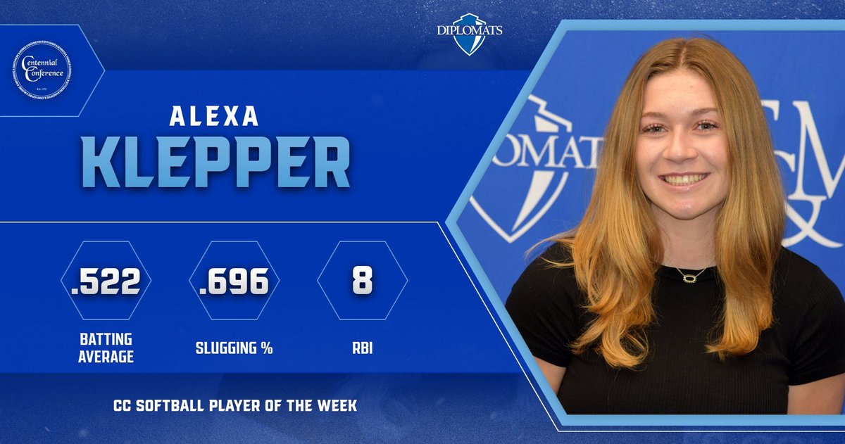 🏆 CC Player of the Week 🏆

Lex Klepper had a monster week for <a href="/FandMSoftball/">F&M Softball</a>, mashing to the tune of .522 and eight RBI across five victories. She also had a perfect week in the field, registering 13 putouts and 13 assists on 26 total chances.

📰 bit.ly/3qsYJ7H