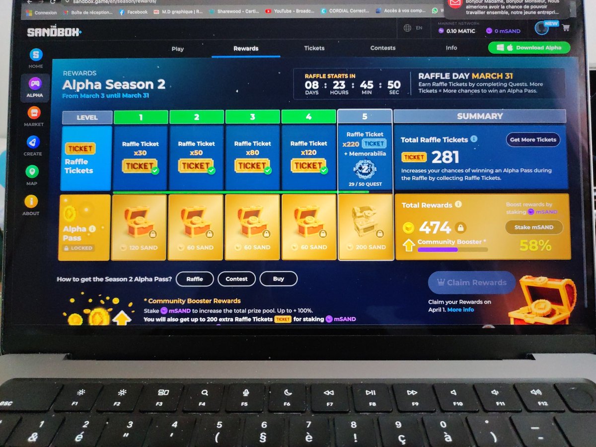 _MDManu's tweet photo. @TheSandboxGame I just participated in the daily #SandboxAlphaS2Contest for a chance to earn up to 1,000 $SAND! Starting March 22 - Ticket Day. Check out my screenshot below!
👇 #SandboxAlphaS2 https://t.co/WXwqpeJbNq https://t.co/FQzXYhtsfJ