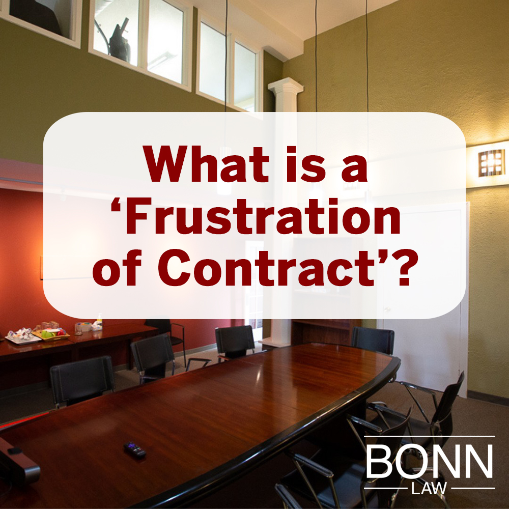 BonnLawOffice's tweet photo. What is a Frustration of Contract?"
Frustration of contract is a legal doctrine that can apply where an unforeseen event makes fulfilling a contract  significantly different from what was agreed upon.
https://t.co/Zyi4Atj29A
#FrustrationOfContract #LegalFAQs #TrustBonnLaw https://t.co/BhChup4LKm