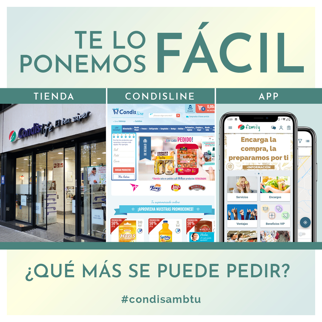Condislife's tweet photo. ¿Quieres hacer la compra en domingo? ¡Bingo! En Condis Express y en Condis Shop puedes.🙌🏼
Ponemos a tu disposición todas las opciones para hacer tus compras de lunes a domingo. Descubre todas nuestras enseñas 👉🏼 https://t.co/5lqImpHzb4
#Condis #CondisContigo #CondisLife https://t.co/MSfGMERaPf