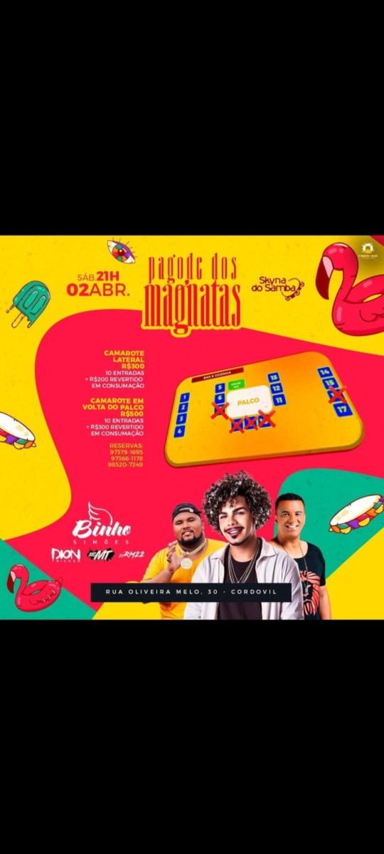 FamosinhoQlf's tweet photo. A gente ta passando pra avisar que ainda tem camarote a venda, mas corre! Você sabe que as unidades acabam rápido no @magntas2008 💃
Temos 2 opções de camarotes, e para reservar basta falar com a gente no adm que explicamos tudo. Fácil né? 
#BinhoSimoes #PagodedosMagnatas https://t.co/fZ4fN6U90J
