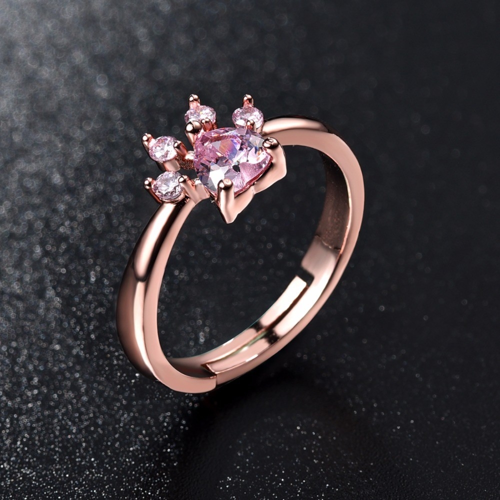 ishopcats's tweet photo. #lovekittens #kids Cute Rose Gold Crystal Cat Paw Ring https://t.co/KuKTjhjYql https://t.co/Qe1MyJMSTY