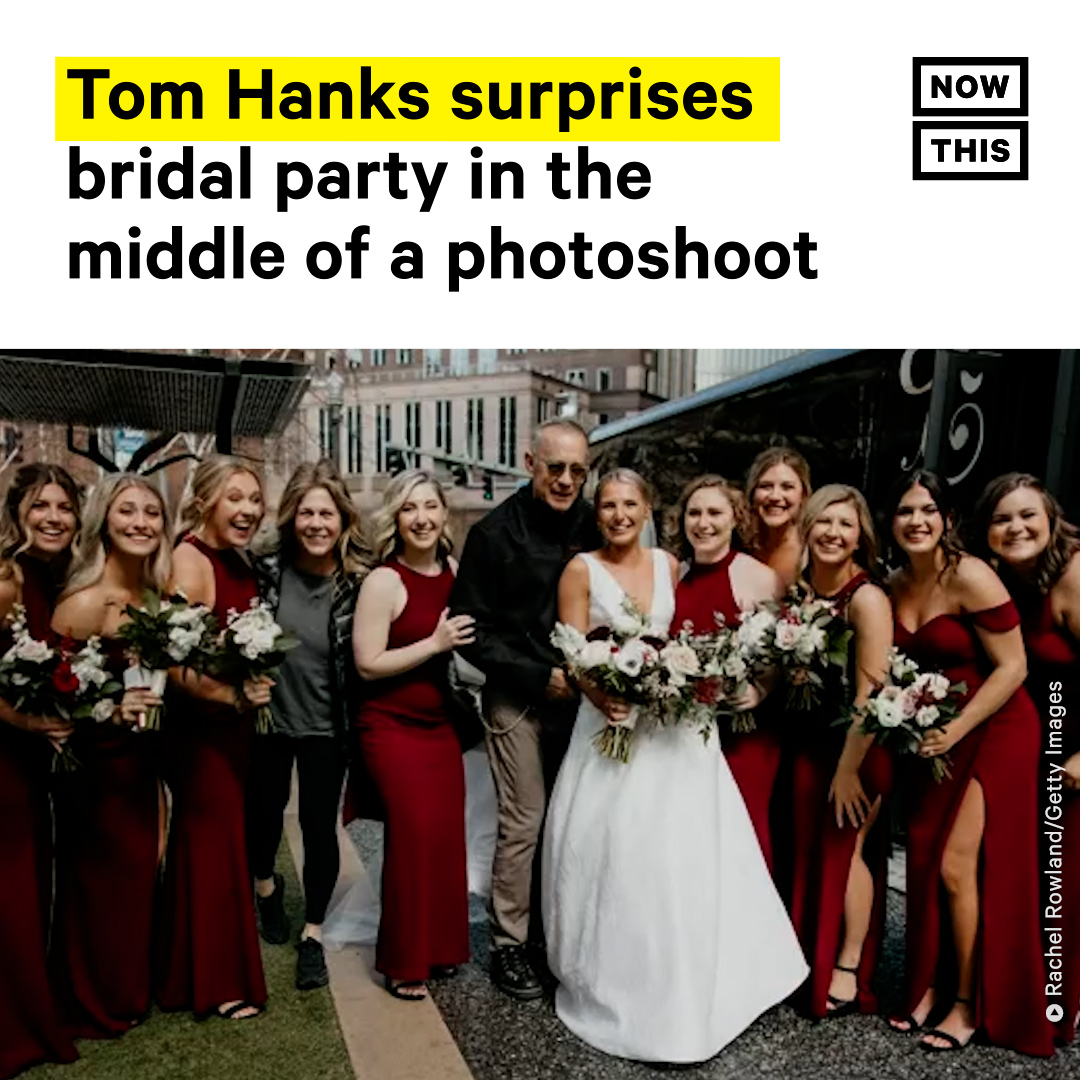 NowThis on Twitter "Tom Hanks photobombed yet another group of