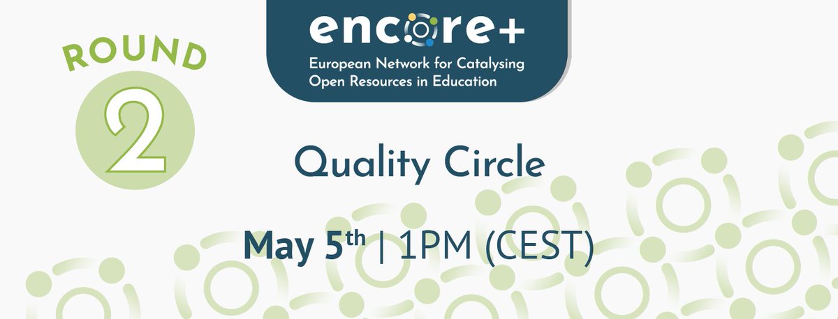 icde_org's tweet image. 🙋‍♂️Do you think Quality in OER is important? We do!

🤩 Join the second ENCORE+ Circle Event on Quality and learn more about our findings, results and further plans for OER Quality in Europe! 

👉 Read more and register here: encoreproject.eu/2022/03/17/deb… 

#EncorePlus #OER #QualityOER