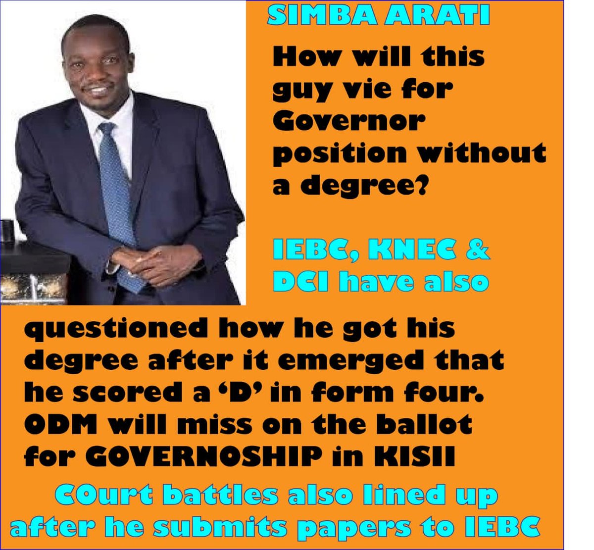 KelvinKenani's tweet photo. Kisii Aspirant Governor @SimbaArati  @TheODMparty  @DonaldBKipkorir have started harvesting the fruits of heckling during the Azimio Rally in Kisii Simba Kisii ameanza Kuzimia

Narok/Martha Karua// #CrowdsForHire #Elections2022 #kenyakwanza
#earthquakeInNarok Winnie Odinga Pogba https://t.co/944YNH9VIQ