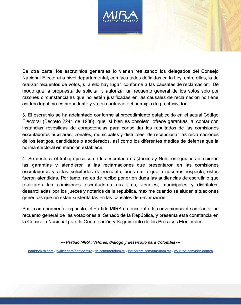 Partido MIRA tweet media