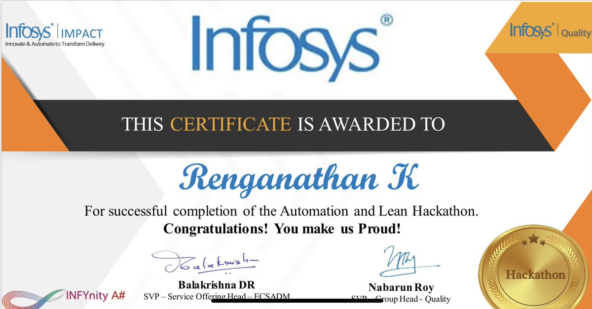 renganathank05's tweet photo. #InfinityA# #Hackathon #Infosys #Trinfy https://t.co/QMJdX3pH2N