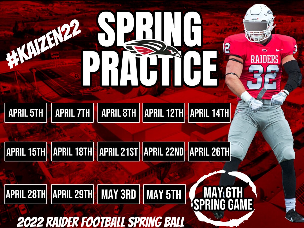 2022 SOU Football Spring Ball Schedule 📌 #RaiderRevival #Scoooders #Kaizen22