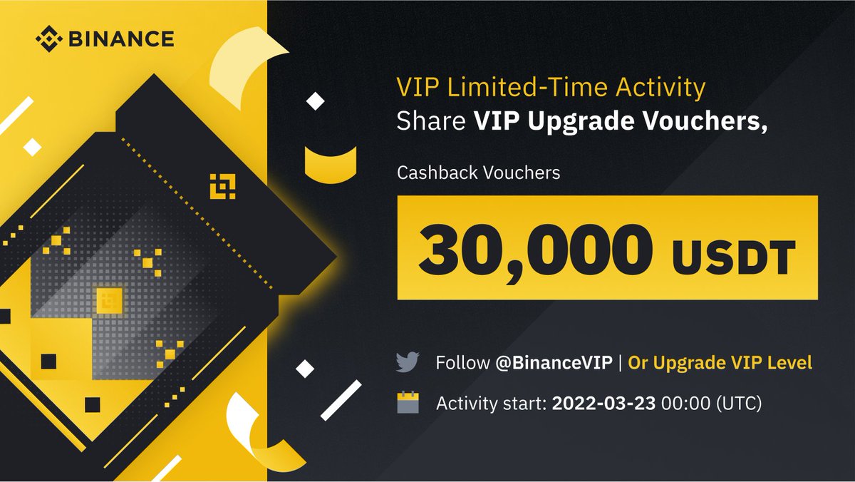BinanceVIP's tweet image. #Binance VIP are giving away 20 VIP Upgrade Vouchers!

To Enter:
🔸 Follow @BinanceVIP 
🔸 Like and retweet this post.
🔸 Tell us 2 VIP benefits that could be most useful to you and why you would choose those benefits.

More details ➡️bit.ly/3qpqpul