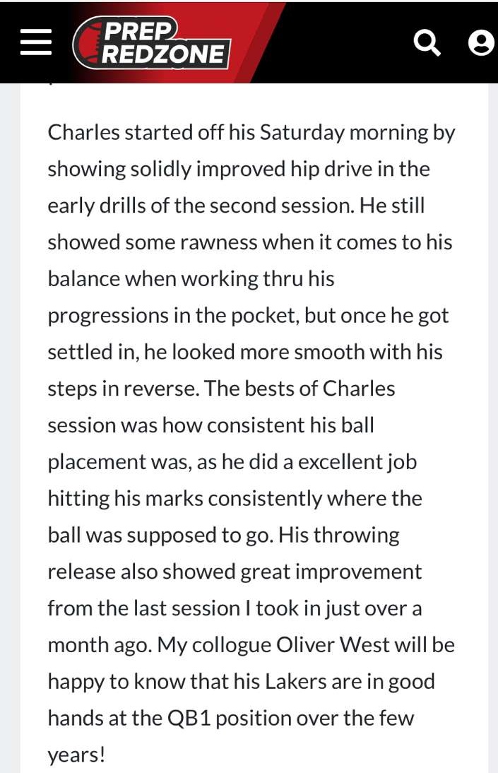 Thanks <a href="/NWahlScouting/">Nate Wahl</a> for the write up. <a href="/612Qs/">612 Quarterbacks</a> <a href="/LakersFootball1/">Lakers Football</a> <a href="/PrepRedzoneMN/">Prep Redzone Minnesota</a>