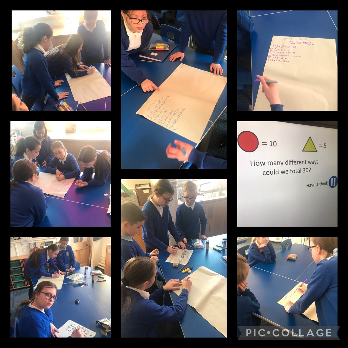 NewBrightonPS's tweet photo. Mrs Elsenderโs class have enjoyed working together to solve algebra problems his week ๐งฎ #nbpsMaths #teamwork https://t.co/znIRYhHNV7