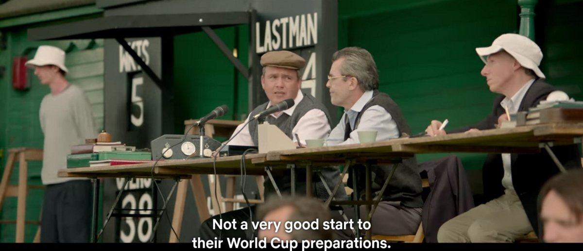 As Cricket commentator on film '83 which is now on Netflix, A nice job.