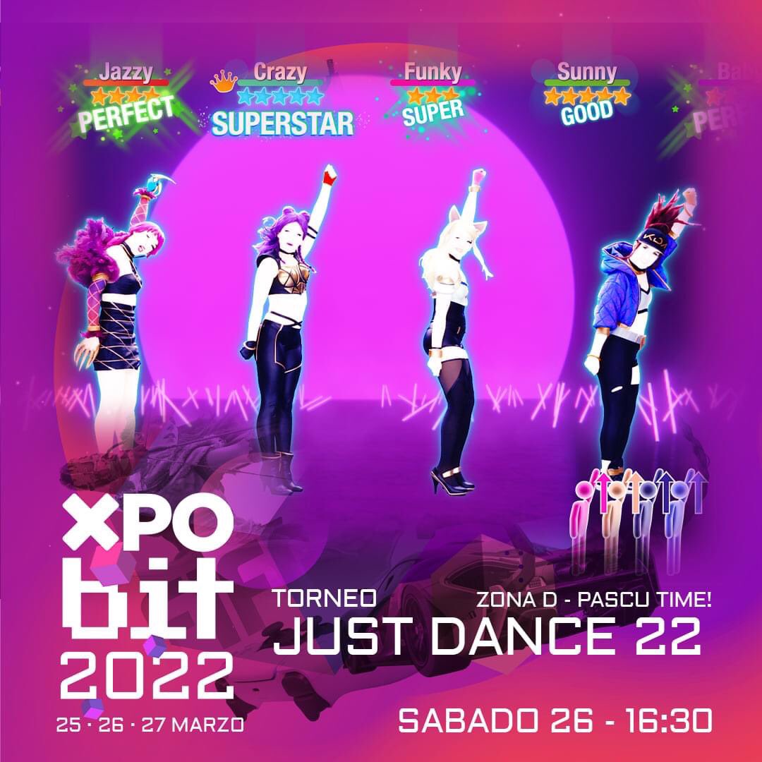 El verdadero ritmo, el baile más intenso y el torneo más dinámico de la mano del bailongo más grande, Pascu, que te hará vibrar hasta la extenuación. Gritemos todos a la vez: Pascu Time!

#pascutime #JustDance2022 #justdanceunlimited #EventosSeguros #somosarcadebits