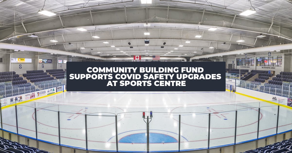 Community Building Fund Supports COVID Safety Upgrades at Sports Centre.
buff.ly/3Iu5ZGz
