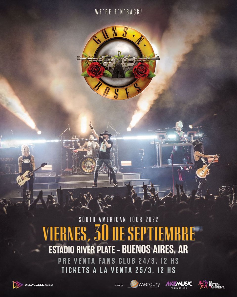porquetendencia's tweet photo. "Guns":
Porque Guns N' Roses se presentará en Argentina el 30 de septiembre https://t.co/XDfc3FOrnL