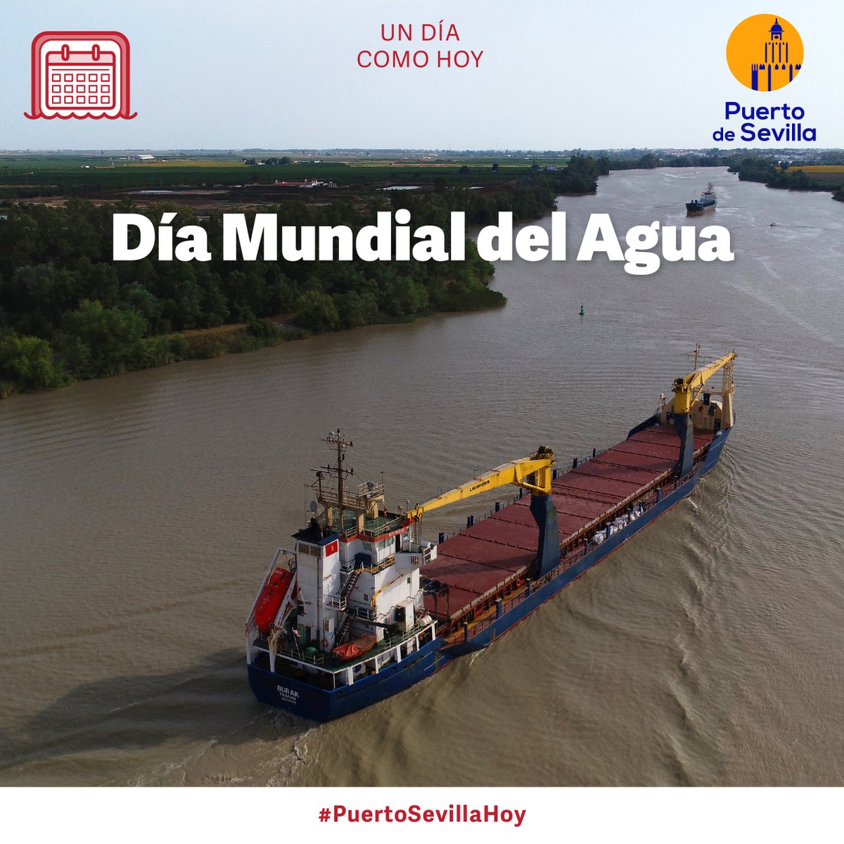 PuertoDeSevilla's tweet image. Celebramos el #DíaMundialDelAgua 💧 poniendo en valor los trabajos iniciados con @CHGuadalquivir e @IfapaJunta para reducir el aporte de sedimentos al río y mitigar la turbidez, a la vez que se mejora la navegación 🚢.
#WorkingWithNature 💚