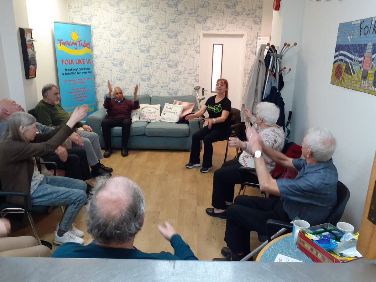 savs_southend's tweet photo. 🦵 Our Folk Like Us members had a great time learning from Active Life about how to keep balanced and strengthen their legs to prevent falls

🏷️ Thanks for stopping by with all of the fantastic teachings @ActiveLifeESSEX 

@Turning_Tides https://t.co/GXWUV7CETV