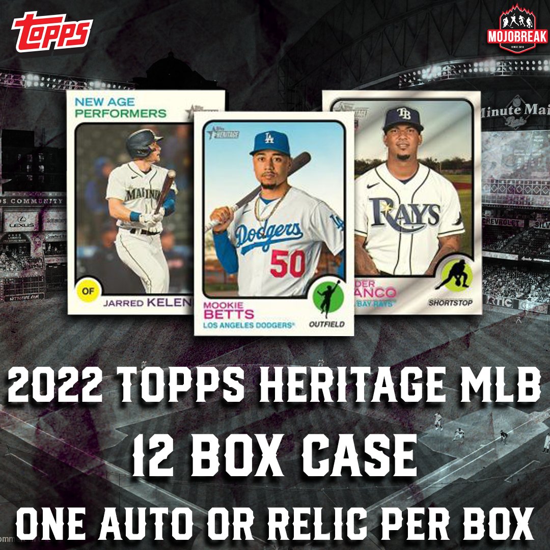 Mojobreak on Twitter "Rise & shine! 2022 Topps Heritage MLB 12 Box