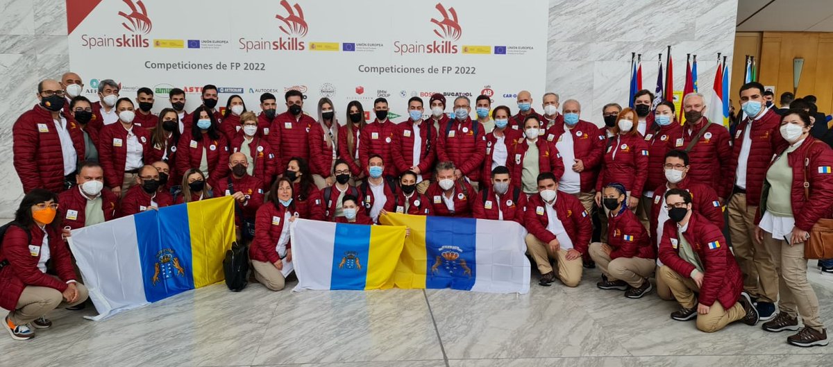 EducacionGobC's tweet photo. 🏅 Una delegación de 23 estudiantes de Canarias participa en Madrid en SpainSkills 2022

🌍 El alumnado ganador del campeonato nacional de FP representará a España en las ediciones europea y mundial

+ Info 👇🏾
https://t.co/H0UMlq9orN https://t.co/vJB3EOtRxd