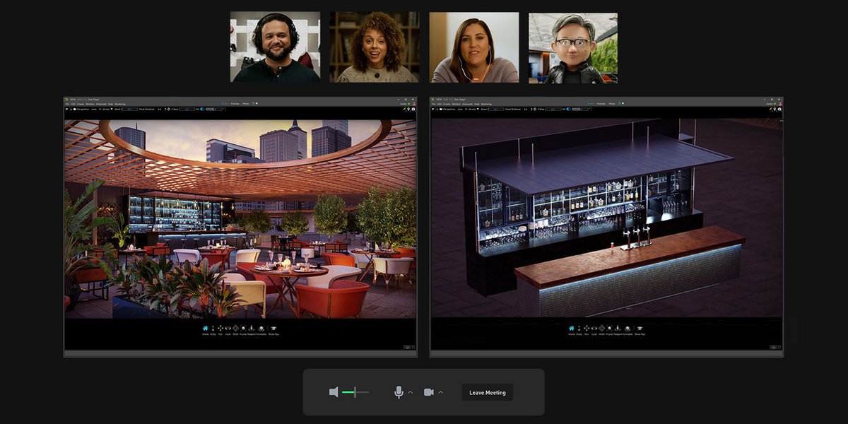 NVIDIAGTC's tweet photo. NVIDIA just announced @NVIDIAOmniverse Cloud at #GTC22.

Learn how it will connect tens of millions for remote #3D design collaboration. https://t.co/ZaqJ5qRpUy https://t.co/XGNB9krVLv