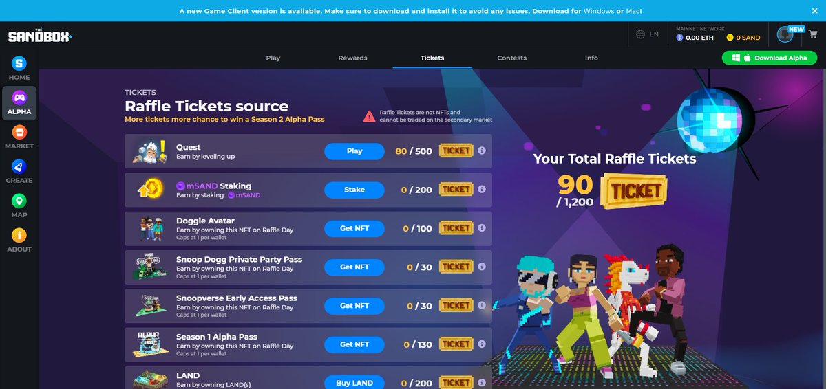 pnuengnueng's tweet photo. @TheSandboxGame 90 tickets

I just participated in the daily #SandboxAlphaS2Contest for a chance to earn up to 1,000 $SAND! Starting March 22 - Ticket Day. Check out my screenshot below!
👇 #SandboxAlphaS2 https://t.co/kv4sotaOAA
