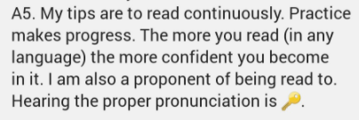 These students are so insightful about their own learning.  I wish every #teacher could read these responses.  Here's one I chose to highlight because it has so many important messages:

#literacymatters 
#TeamsEduChat 
#MicrosoftEDU