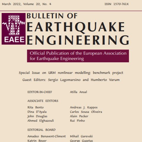 SpringerGeo's tweet photo. Bulletin of #EarthquakeEngineering: new special issue “#URM nonlinear modelling: #benchmark project”  guest edited by S. Lagomarsino and H. Varum (Volume 20 Issue 4, March 2022) https://t.co/dFVOW6dwtd
Free online access to the entire SI until 15 May 2022.  Happy reading! #EAEE https://t.co/47LTyAWfmK