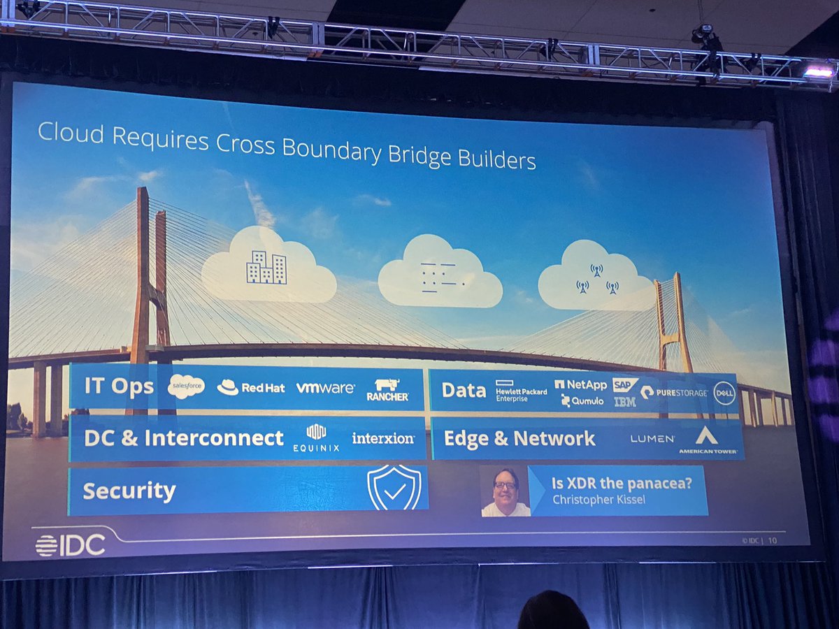 Brendanalytics's tweet photo. @IDC GVP Rick Villars shares how American Tower is a great example of being a cross boundary bridge builder in the cloud 💡

Learn how @AmericanTowerUS is cutting customer cycle times by 40% with #Oracle: https://t.co/DDBq1BuvWk

@IDC #IDCDirections https://t.co/hEORLhgSnx
