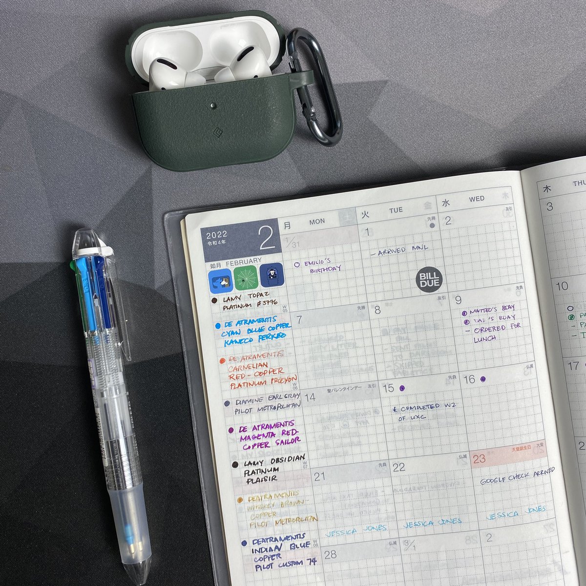 withJestine's tweet photo. February #currentlyinked fountain pens https://t.co/CdKii4LjVg