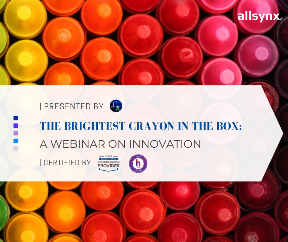 allsynx's tweet photo. Did you miss our March #Certified Webinar? You won't want to miss this one! Rack up your #HRCI and #SHRM #Recertification Credits while learning about innovation from our LEARNsynx team. To learn more and register: https://t.co/S9FgP8yJuN https://t.co/MuwkQ5S7SS
