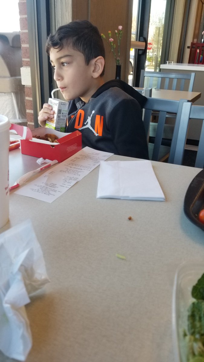 JSerna35's tweet photo. Dr appointments for me and Evan today. Quick stop @ChickfilA https://t.co/aaTYTNVcwg