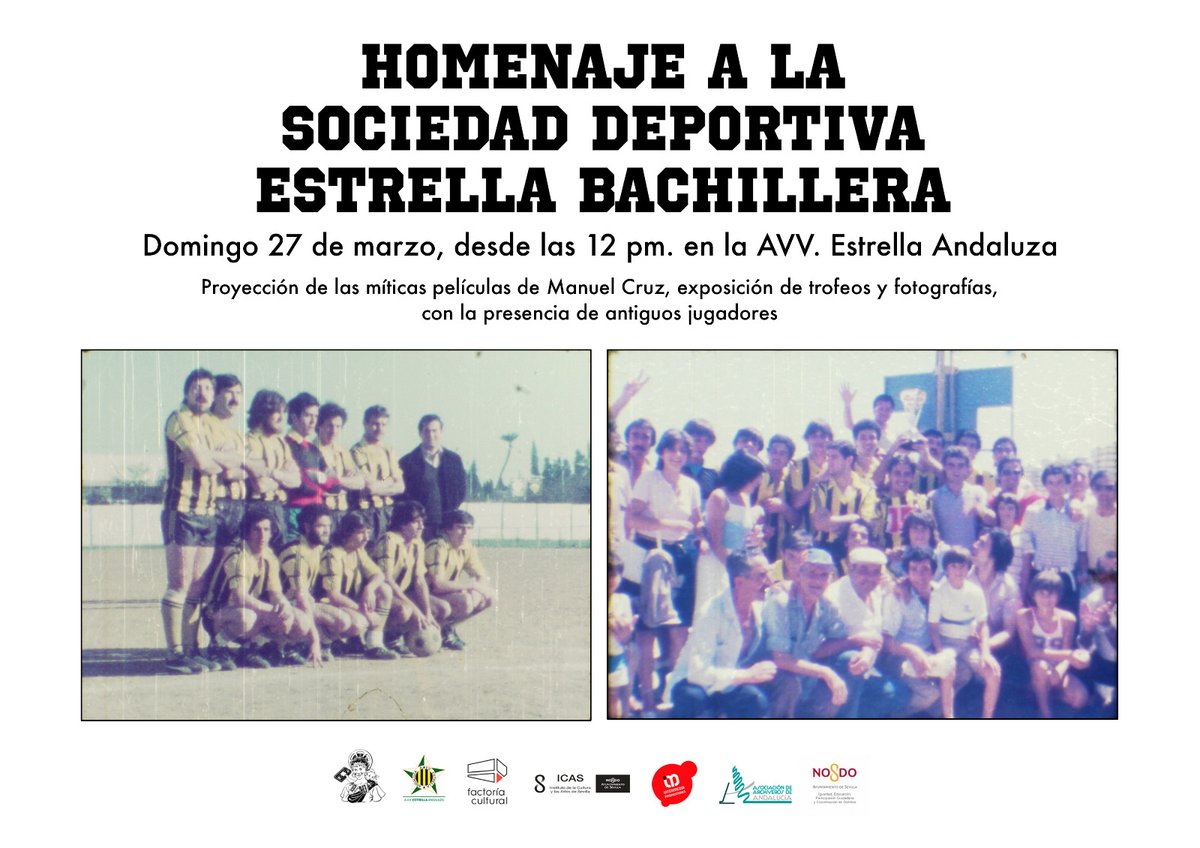 espiguemos's tweet photo. 🎙️Hoy hemos estado en #hoyporhoysevilla de @RadioSevilla hablando del proyecto y del acto del próximo domingo en la AVV. Estrella Andaluza de #LaBachillera ⚽️ A partir del minuto 54 podéis escuchar a Ignacio Cruz y Óscar Clemente contándolo todo😉 https://t.co/zi1ktDM6Ck https://t.co/7r2YMb4USX