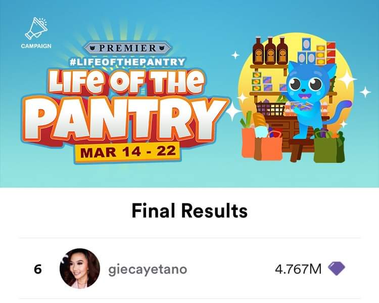 _kayeyeey's tweet photo. Congratulatioooons, ate @giecayetano 🥳 Top 6 it is 👏 Salamat po sa mga pa-itlog ninyo 🤗 And yes may bago tayong campaign, Ipamalita niyo naaaa 😂 Let's continue to support our senadora on her GAStos Campaign 🌻 https://t.co/wprw6YM3zu