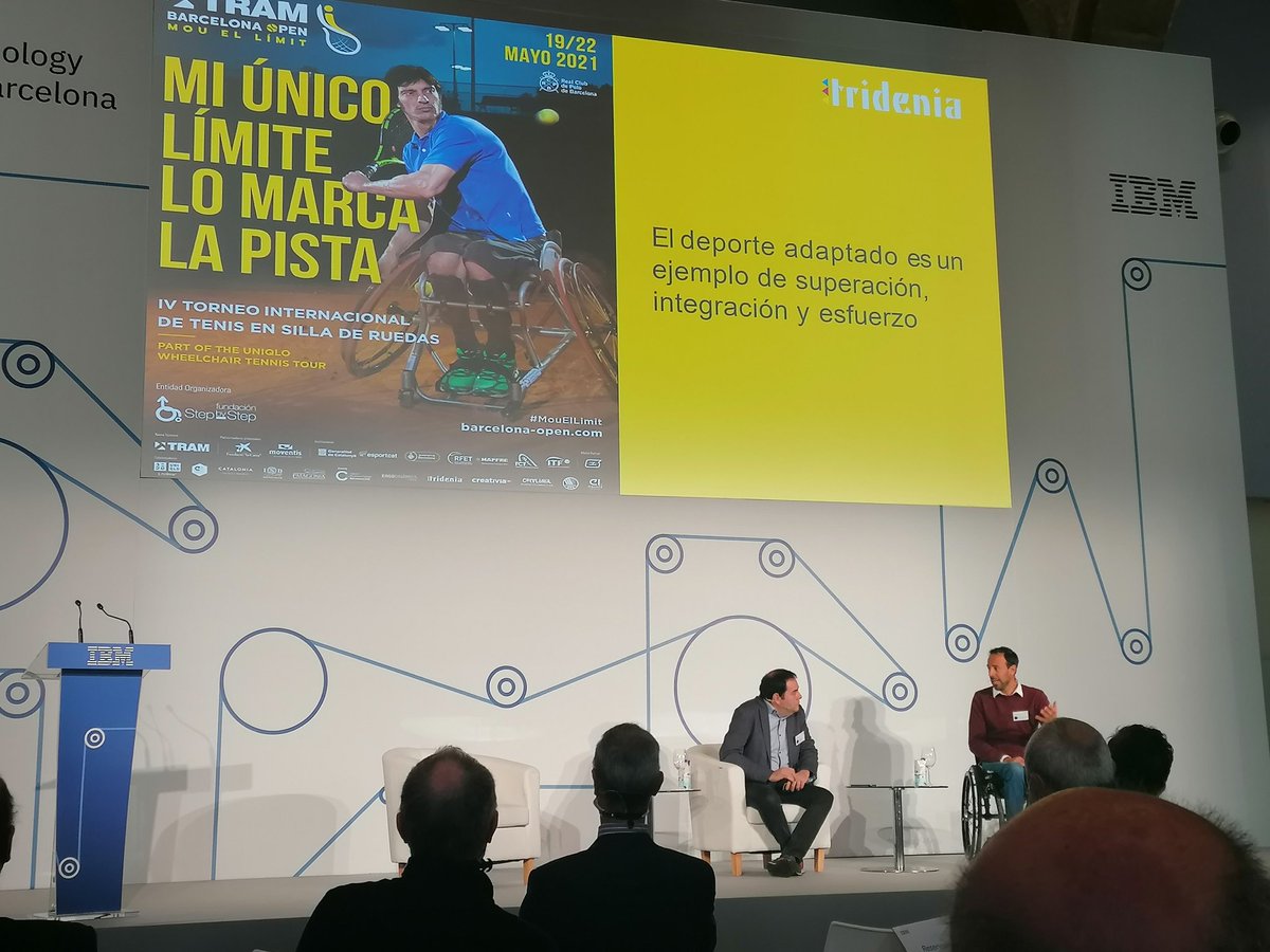 tridenia's tweet photo. Hoy, en #TechSummitBarcelona, a través de nuestro CEO, @jpuig, y con @jcoronadotenis, director del @TRAMBcnOpen, hemos presentado el proyecto de la APP del Torneo y se ha visto como la tecnología puede mejorar la vida de las personas.
Gracias a @IBM_ES por la organización. https://t.co/sOIqO0dGlY