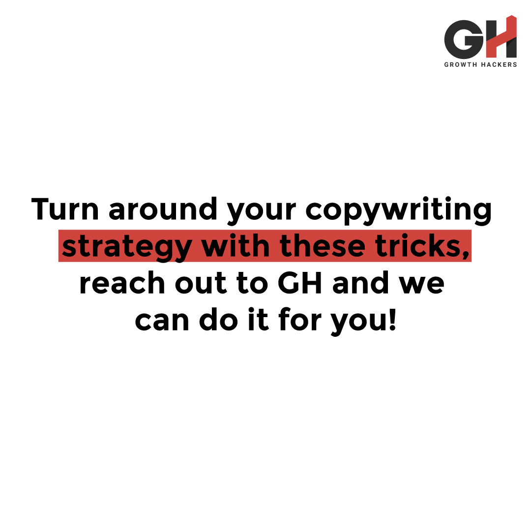GrowthHackers_D's tweet photo. Don’t let monotony seep into your copies without you noticing! Use our powerful copywriting tricks to retain your customers’ attention!
#ghteam #growthhackersdigital #copywritingtips #tipsandtricks #copywritingtipsandtricks #copywriters https://t.co/bcUvnspqBI