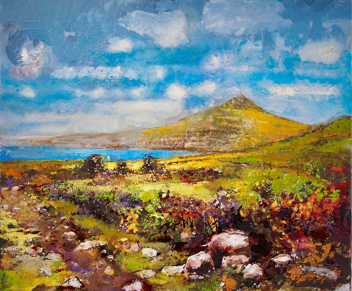 OrielMimosa's tweet photo. Hope you are all enjoying the beautiful weather. If you're thinking of visiting the seaside and looking for inspiration, here are some of Peter Kettle's brand new Welsh seaside paintings from his up-and-coming exhibition which begins Saturday 26th March. https://t.co/QeM5YgPmDB https://t.co/4ySb7FMGwv