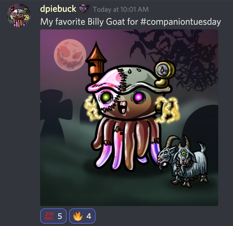 PielandWorld's tweet photo. We love seeing your Octopie companions on #companiontuesday in our Discord 🥰

🐐🐶🤖🦉 https://t.co/KFKkg5KuGQ