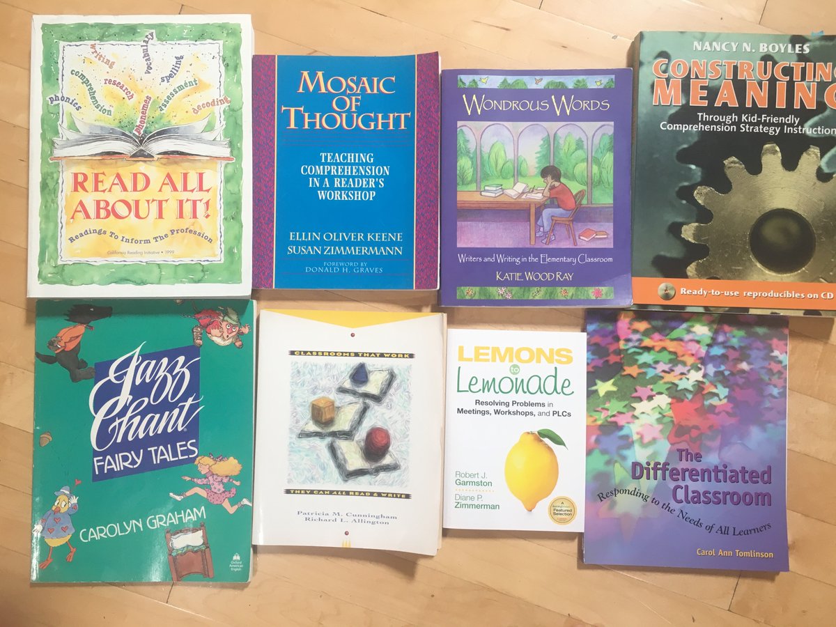 edtechworkshop's tweet image. I am slowly but surely parting with my most beloved teaching books….these are mostly from teaching elementary language arts. would love them to find a new home with a teacher who learns and inspires. please dm if interested….