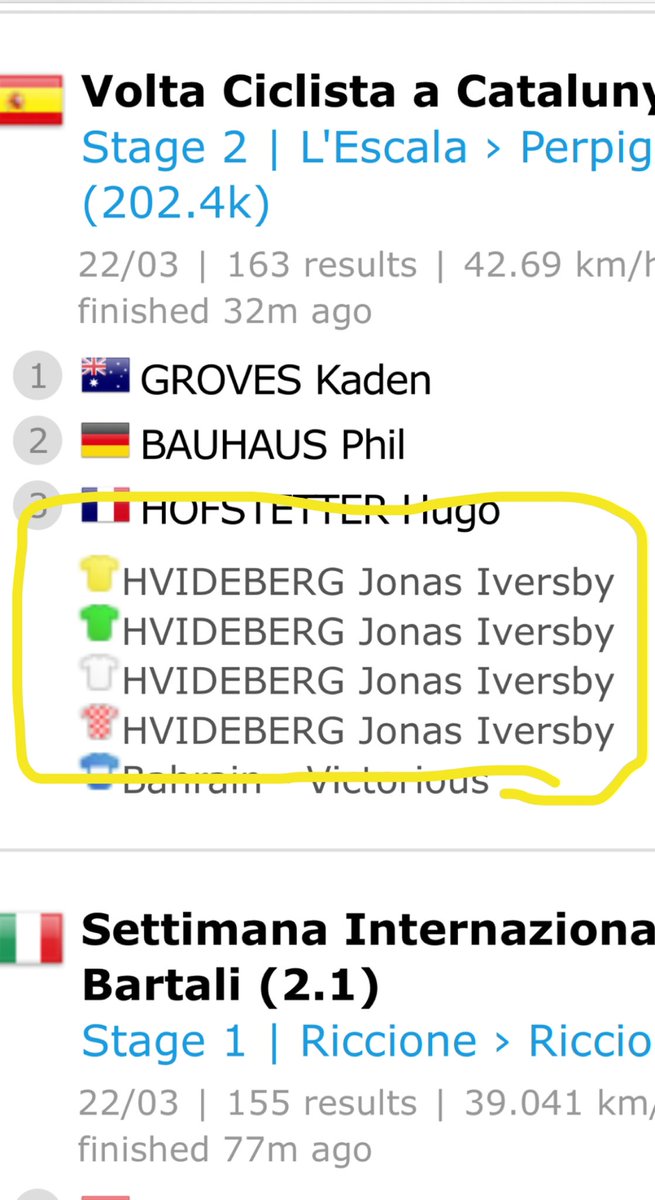 EdcoHM's tweet image. Betaler seg ganske bra med offensivitet i blant også! (Var snilt gjort av Matthews å slippe opp litt etter opptrekket der) #2sykkel