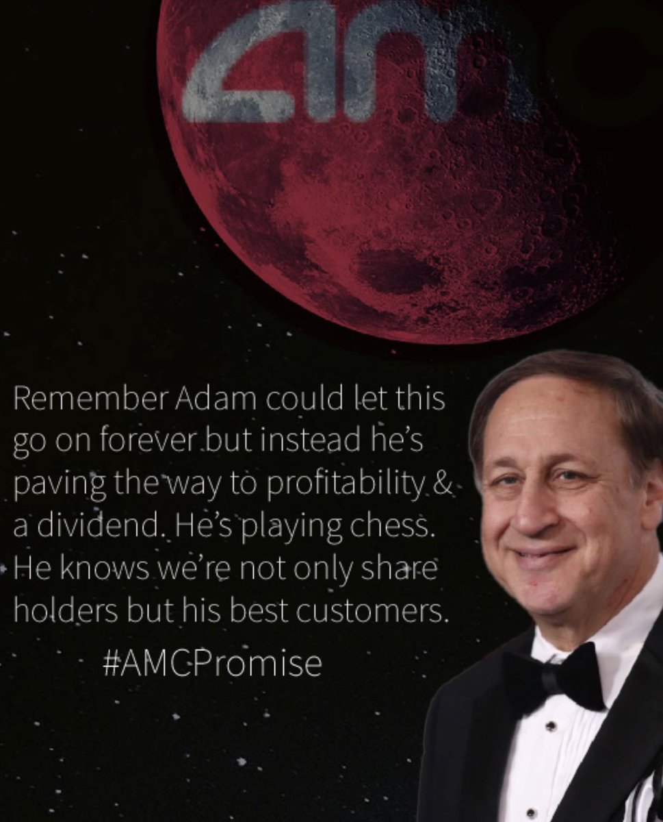 WallStreetApes's tweet photo. I trust in @CEOAdam. Heβs been up from w/ us since day one & kicked off our conviction with his #NakedShorts video interview with Trey. With the DD we have & this man bringing us closer to a dividend, it truly is just a matter of time. $AMC #AMC #HaHa #ChokeOnThat #AMCPromise https://t.co/SxJkcLNEcf