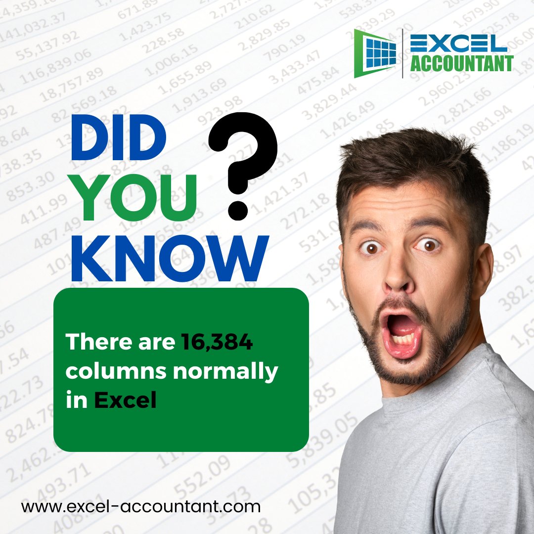 excel_account's tweet image. Enough for all of your data, right?
.
.
.
#didyouknow #excelfacts #excelspreadsheets #Excel  #exceltips #exceltricks #excelshortcuts #factsoftheday