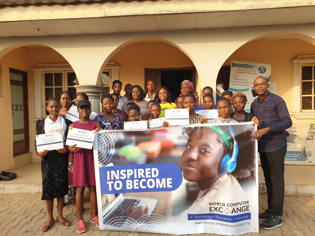 WCE_org's tweet photo. Inspired to Become 📈✔️ Meet our newest graduates from our 2022 Inspire Girls club in Nigeria!
-
-
#nonprofit #computers #worldcomputerexchange #opportunities #teaching #education #technologyintheclassroom #coding #codingforgirls #educationforwomen #benefits #WorldWaterDay2022 https://t.co/JEw8uMgG5P