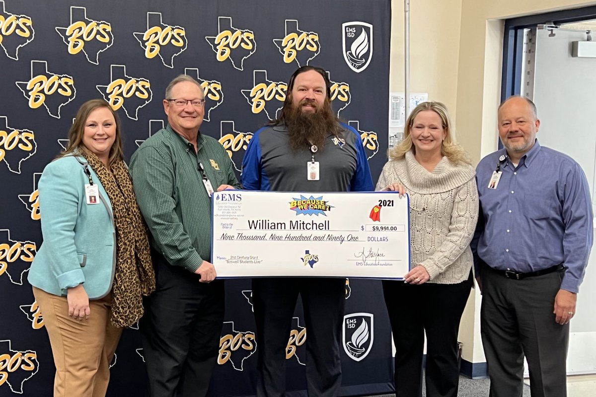 We are filled with #PioneerPride that Mrs. Brown and Mr. Mitchell were blessed with amazing grants for their classrooms from the <a href="/EMSEDFOUNDATION/">EMS ISD Education Foundation</a> #LivingALegacy  🎊💙💛