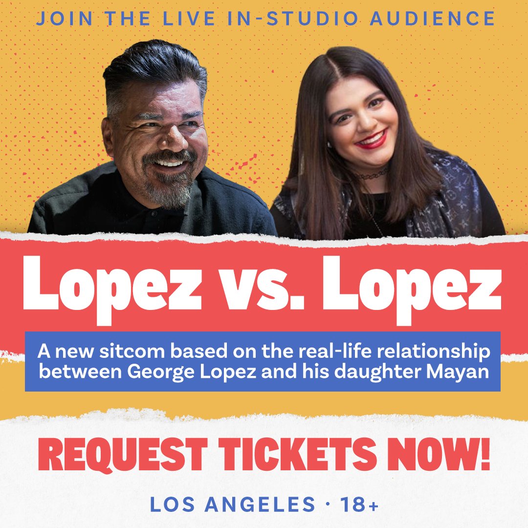 Announcing the new sitcom, #LopezVsLopez! 🔥

Request your 🎟️ now: bit.ly/3DaITnu
📍LA. 18+