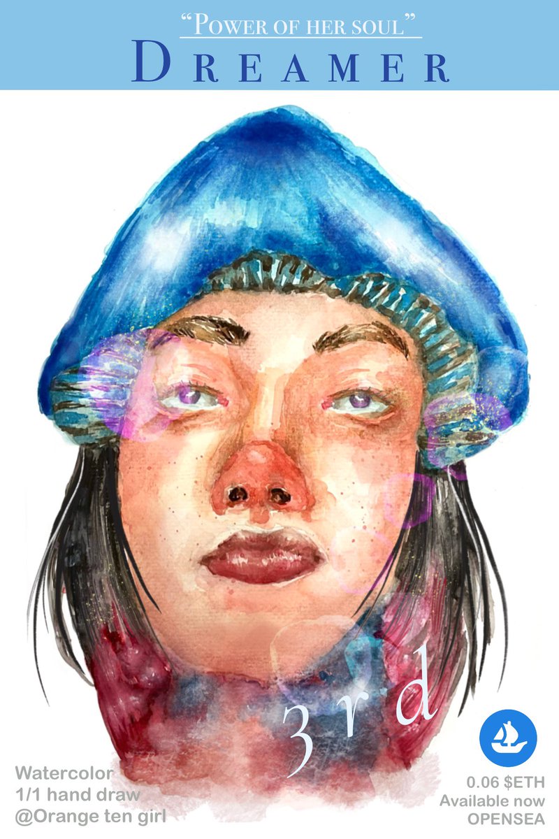 orangetengirl's tweet photo. ✿ “Power of her soul” collection ✿
ꊞ Dreamer 💭#003
She is a dreamer ,
She is turning in indigo blue because she is dreaming.

https://t.co/beIgkWLs6U…

 Available now on @opensea 🔮✨
0.06 $ETH

#NFT #NFTs #NFTTHAILAND #NFTMint #NFTCommunity #NFTCollection #nftcollector #ETH https://t.co/8uRJ2P0xtx