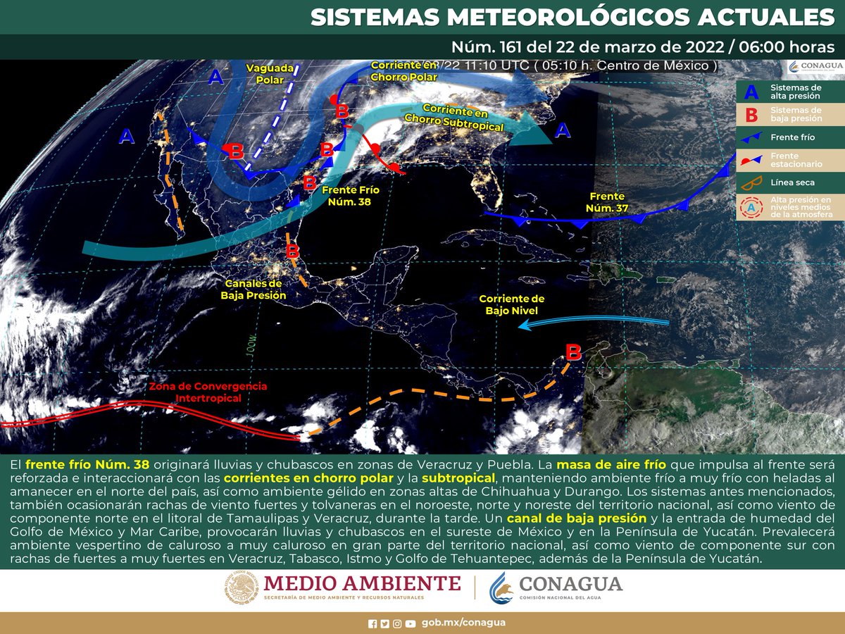 conagua_clima's tweet photo. ¡Buen día! ☀️

Antes de salir, consulta el #Pronóstico #Meteorológico General que emite el #SMNmx este martes en:  

https://t.co/R8Yan9e9Pd https://t.co/JdEAo39Inq