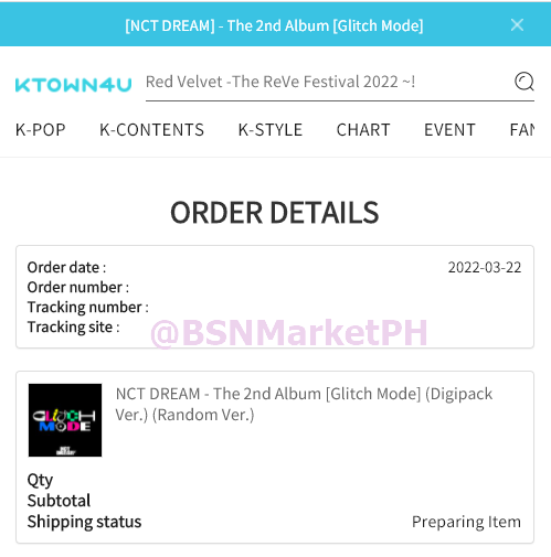 BSNMarketPH's tweet photo. #BSNUpdates
NCT Dream Glitch Mode (Digipack ver) - all secured https://t.co/pyaXqcyO8Z