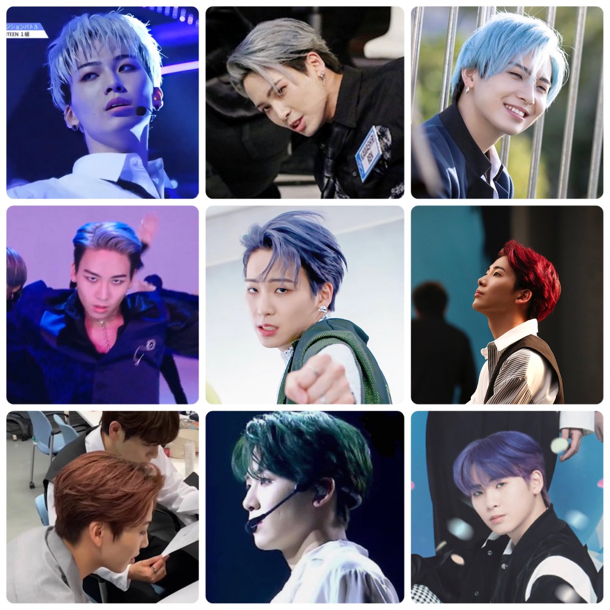 蓮くん歴代髪色カラフルやねぇ😁 CHALLENGER期の髪色に近くなったの