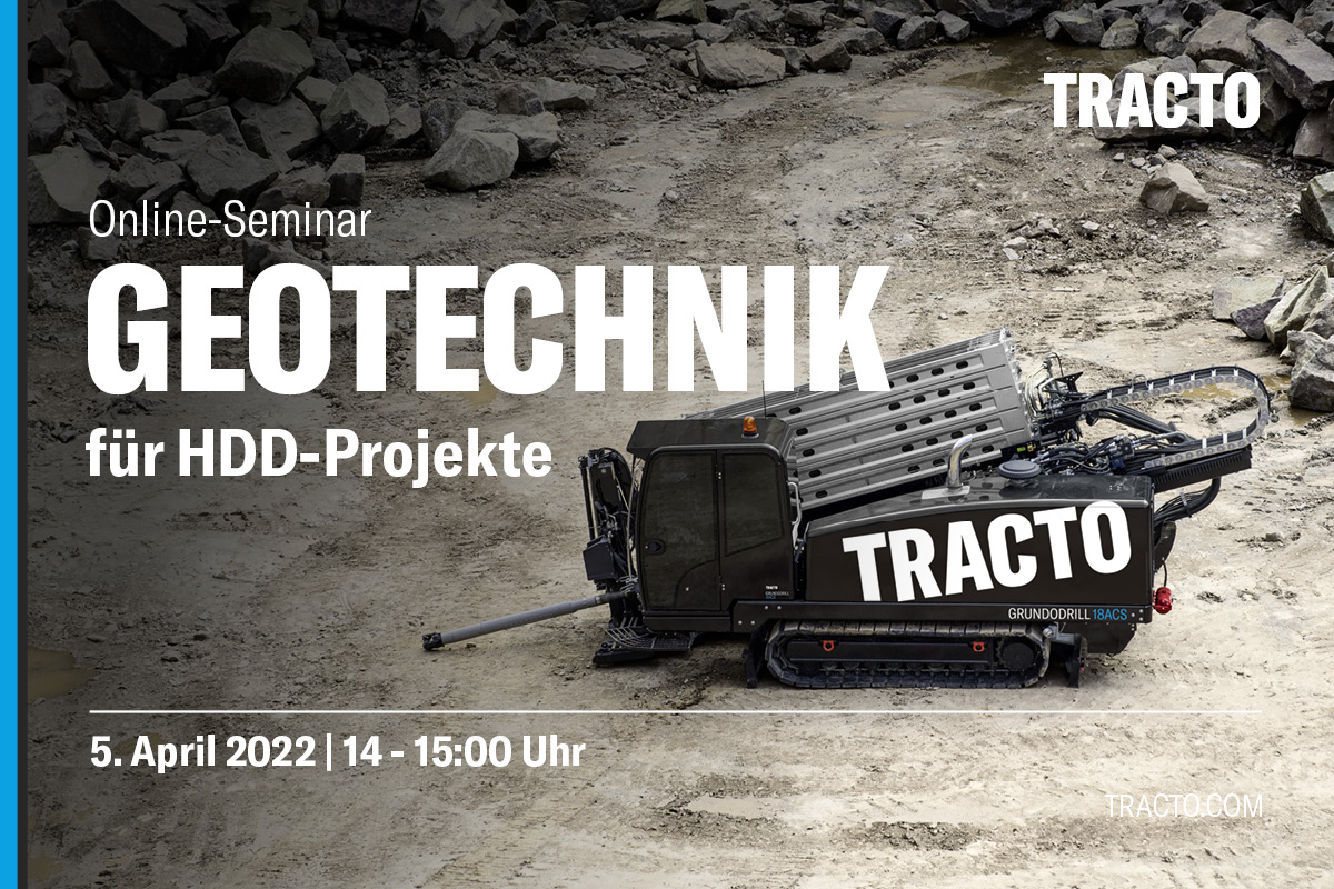 #OnlineSeminar 05.04.2022, 14 Uhr 📅

GEOTECHNIK FÜR HDD-PROJEKTE 

✅ Die wichtigsten Baugrundeigenschaften in Boden und Fels
✅ Erkundungsmaßnahmen
✅ Beschreibung und Darstellung von Baugrund

#tracto #hdd #drilling #geotechnik #grabenlos #trenchless #pipelineinfrastructure