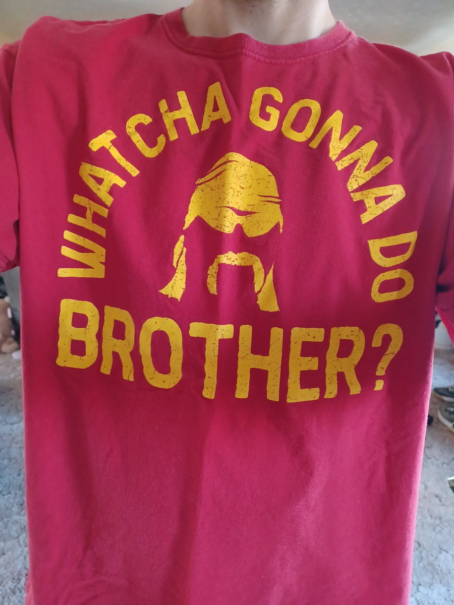 StevenSorrenti1's tweet photo. #WMTShirtChallenge is the golden boy Hollywood @HulkHogan this man put pro wrestling into the mainstream... "let me tell you something brother" #hulkamania4life.. @davidlagreca1 whatcha gonna do when hulk hogan runs wild on you lol https://t.co/IqyGQcR9Qn